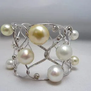 Utopia Oro bianco - Bracciale Diamante - Perla