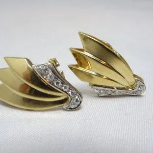 18 carati Oro bianco, Oro giallo - Orecchini - 0.24 ct Diamante