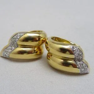 18 carati Oro giallo - Orecchini - 0.96 ct Diamanti