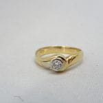 18 carati Oro giallo - Anello - 0.20 ct Diamante