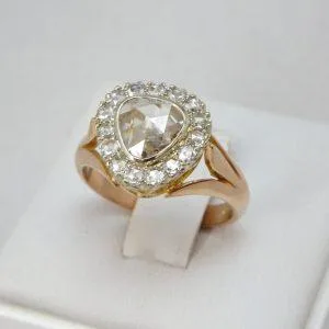 18 carati Oro rosa - Anello - 1.80 ct Diamante