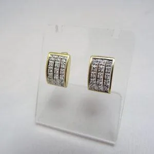 18 carati Oro giallo - Orecchini - 0.84 ct Diamante