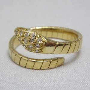 Anello Serpente 0.20ct di diamanti