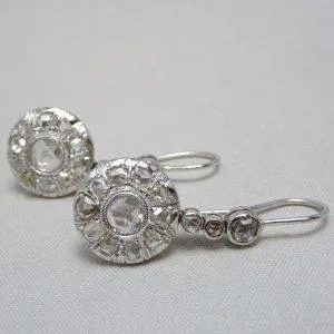 18 carati Oro bianco - Orecchini Diamanti