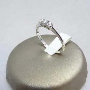 18 carati Oro bianco - Anello - 0.15 ct Diamante