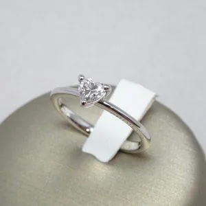 18 carati Oro bianco - Anello - 0.20 ct Diamante