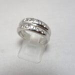 Anello doppia fascia oro 18kt e diamanti 0.83ct